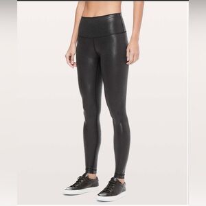 *Like New* Lululemon Wunder Under High Rise Foil Tight